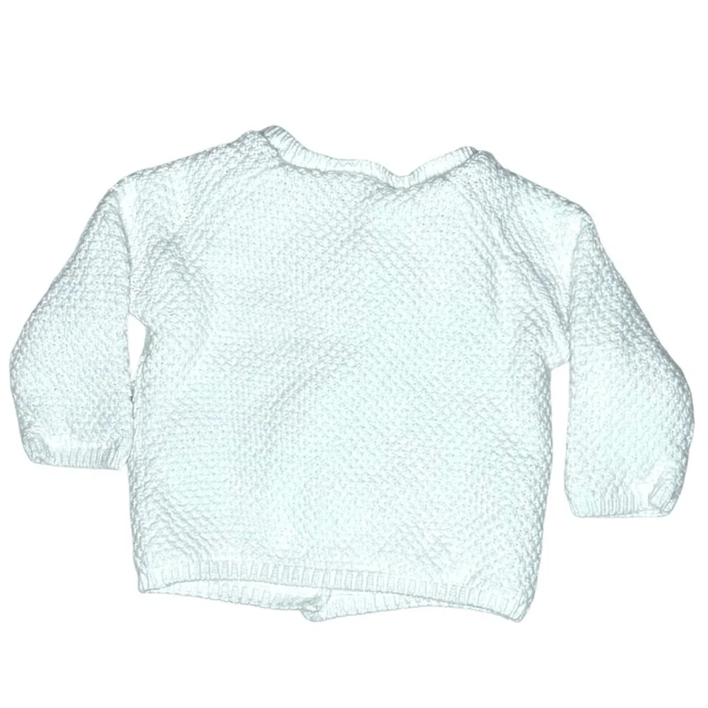 Lupilu Pure Collection White Cardigan Sweater Size 2-6M